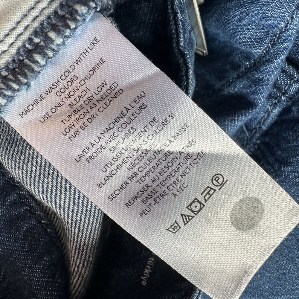 Anthropologie Pilcro Womens 29 Tall Jeans Mid Rise Pleated Trouser Jeans Crop - Picture 10 of 10